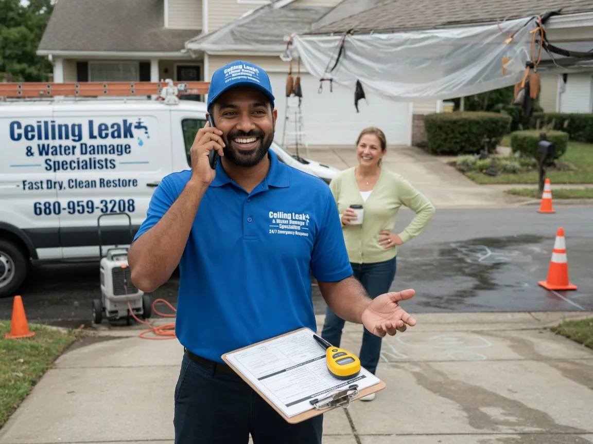 Ceiling Leak Cleanup Norris City, IL FAQs